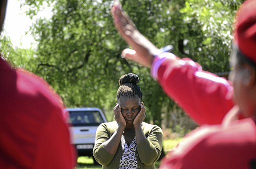 Mmapholo Mong is mourning the death of her daughter Tlhalefo, who was found murdered and dumped in a pit toilet in Gopane village in Zeerust, North West. / Tiro Ramtlhatse