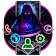 Neon Mysterious Music Mask Theme icon