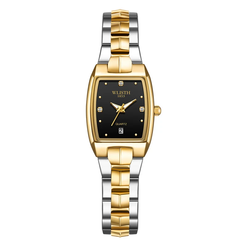 Montre Quartz Carrée Lumineuse Acier Inoxydable Étanche Tendance Mode pour Homme et Femme. Élégance et Style au Quotidien