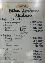 Bika Ambon Medan menu 2