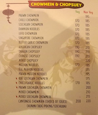 Chungwok menu 5