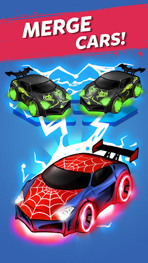 Screenshot Merge Neon Car: Idle Car Merge