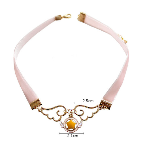 Title 2, Collier femme fleur de cerisier et étoile, symb...