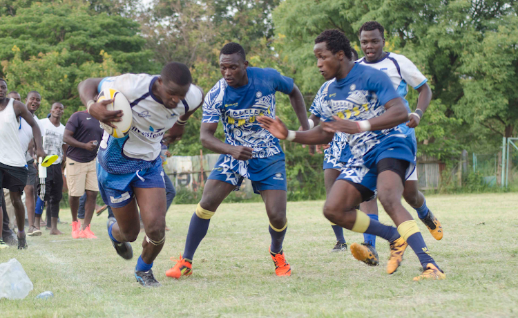 Kisumu RFC in past action against Masinde Murilo University of Science and Technology.