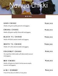 Naviya Chikki menu 1