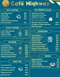 Cafe Highway menu 1