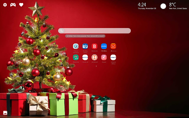 Christmas New Tab Theme