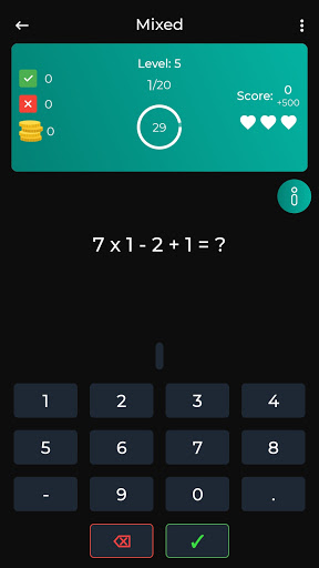 Screenshot Maths Quiz: Brain Power 2023