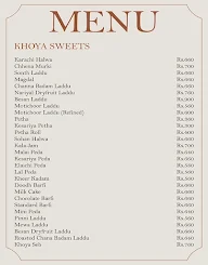 Moti Mahal Sweets menu 3