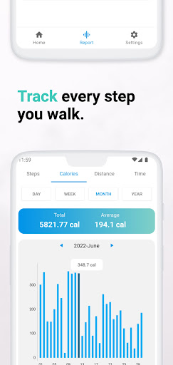 Screenshot Pedometer Walking Step Counter