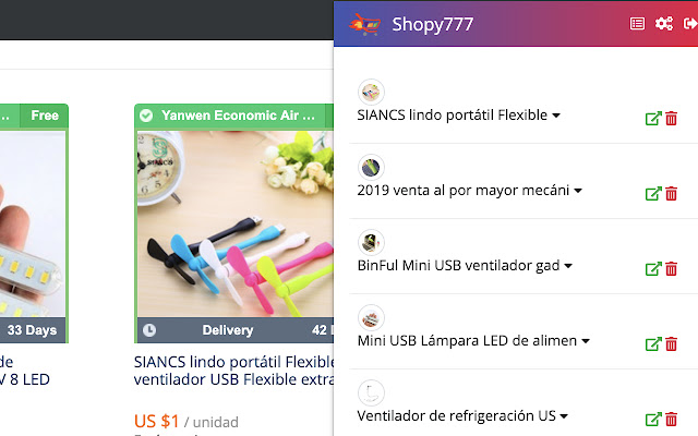 Shopy777 Extension chrome extension