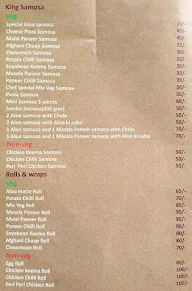 Samosa King menu 1