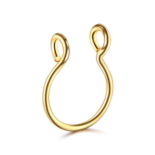 Title 1, Fashionable stainless steel U-shaped nose ring ...