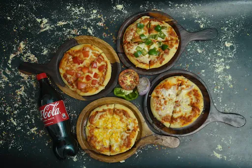 1 Single Topping Pizza + 750 Ml Coke