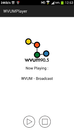 WVUM 90.5 Player