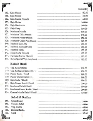 Surya Hotel menu 4