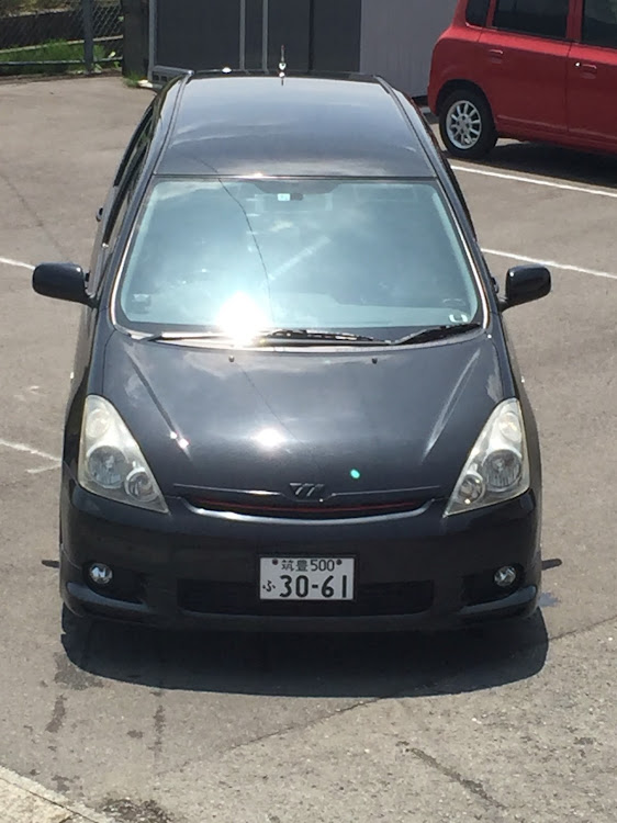 ウィッシュの洗車・akdさんありがとう・しんごさんありがとう・ステッカー自作に関するカスタム事例の投稿画像1枚目
