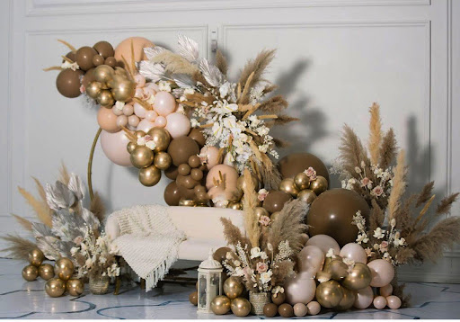 Title 3, Balloon Decoration Wedding Celebration Scene Pr...