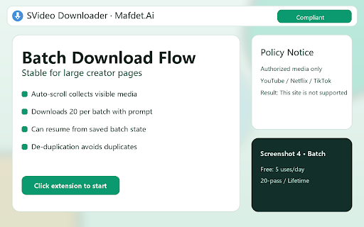 SVideo Downloader - Authorized Media screenshot 4