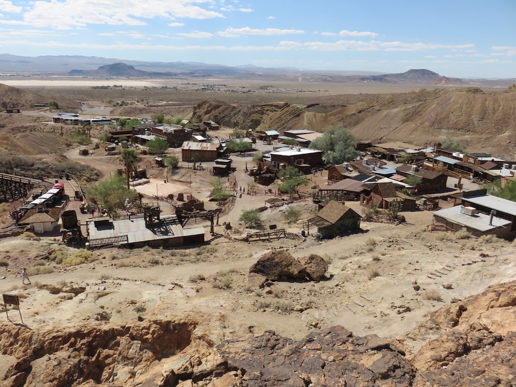 Calico Ghost Town from the mountains