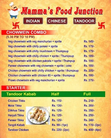 Mamma's Food Junction menu 