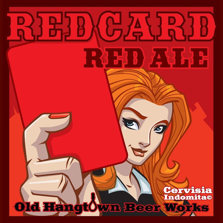 Logo of Red Card Red Ale Cervisia Indomita©