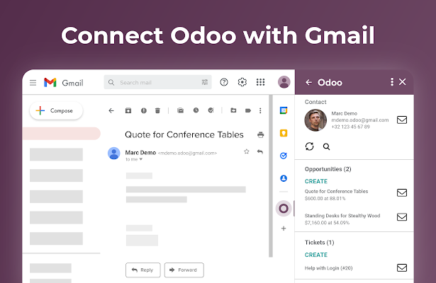 Odoo Inbox Addin screenshot 1