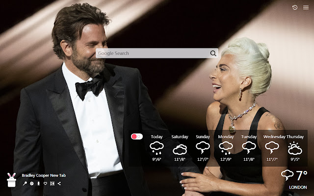 Bradley Cooper New Tab, Wallpapers HD