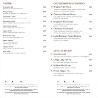 Rhapsody - Courtyard by Marriott menu 4