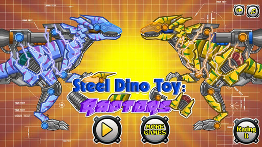 Steel Dino Toy : Raptors