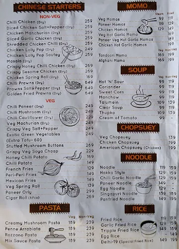 Dilli 19 menu 