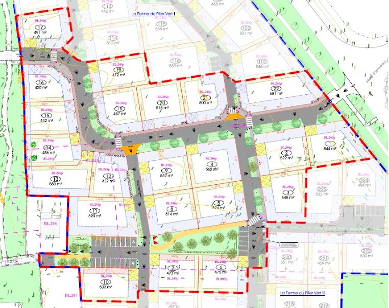 Vente terrain  515 m² à Falaise (14700), 49 500 €