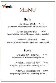 Voosh Desi Parathas menu 2
