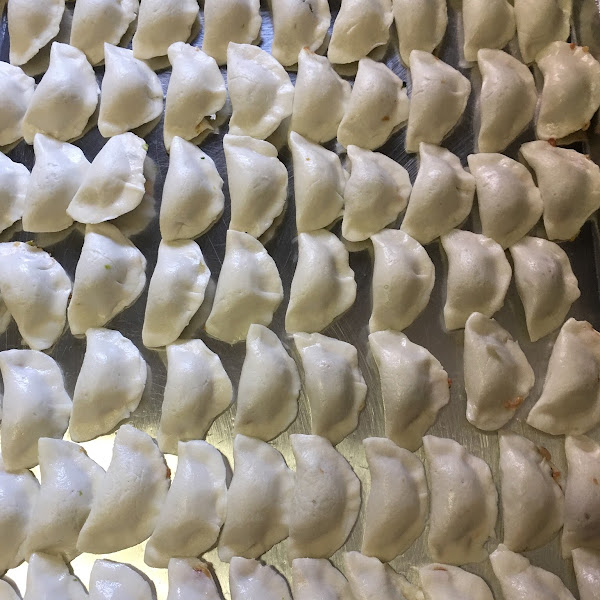 Home made GF pork dumplings