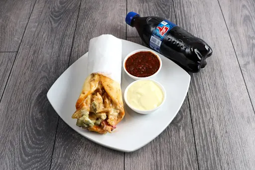 4 Veg Shawarma [Regular]+Thumsup [250 Ml]