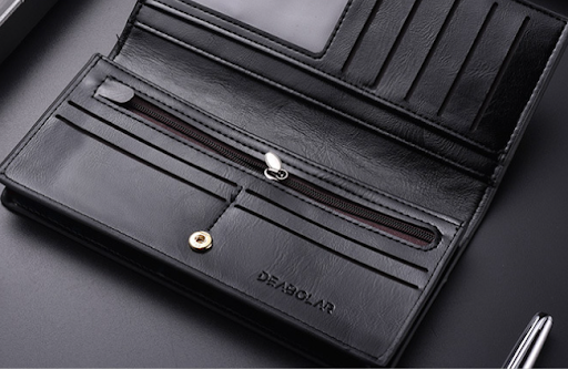 Title 8, Soft Leather Wallet Two Fold Multi Card Slot, a...