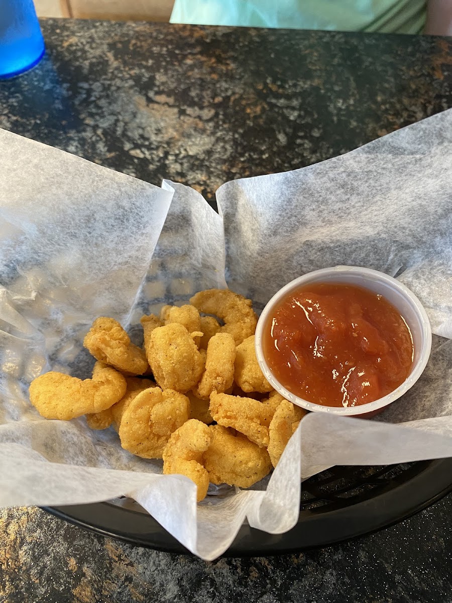 Gluten free popcorn shrimp