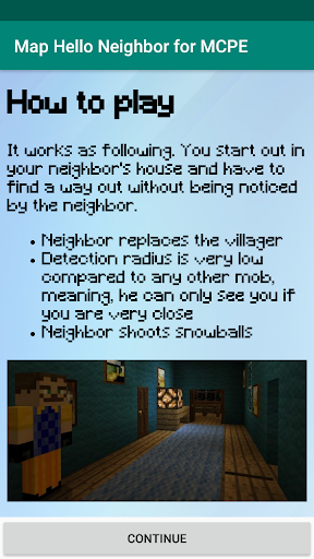 PC u7528 Map Hello Neighbor for MCPE 1