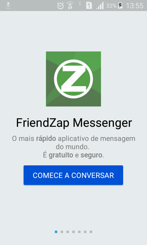 FriendZap Messenger Screen 1