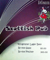 Scottish Pub menu 1