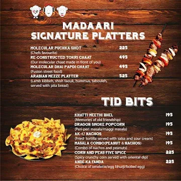 Madaari menu 