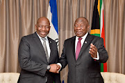 President Cyril Ramaphosa and prime minister of Lesotho Samuel Matekane at the inaugural session of the South Africa – Lesotho bi-national commission in Pretoria on Thursday.