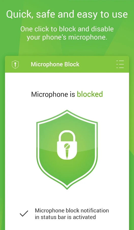    Mic Block -Call speech privacy- screenshot  