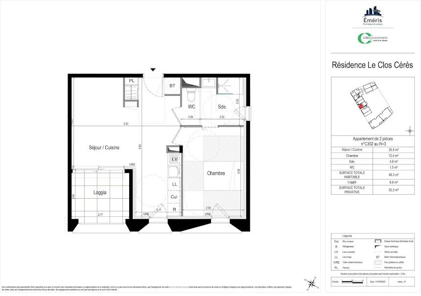 Vente appartement 2 pièces 45 m² à Mauguio (34130), 242 000 €