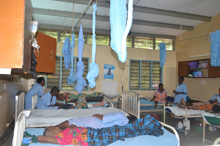 Patients at Mariakani Subcounty Hospital in Kilifi county