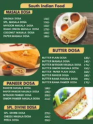 Divine Dosa menu 3