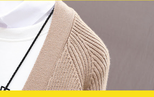 Title 5, Mens Stand-up Collar Sweater Coat, warm and ve...