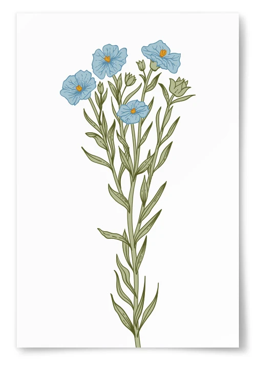 Poster Bl Blommor