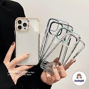 Ốp Điện Thoại Tpu Mềm Trong Suốt Mạ Acrylic Sang Trọng Chống Mồ Hôi Cho Iphone 14 13 12 11 Pro Max X Xr 8 7 Plus Ultra