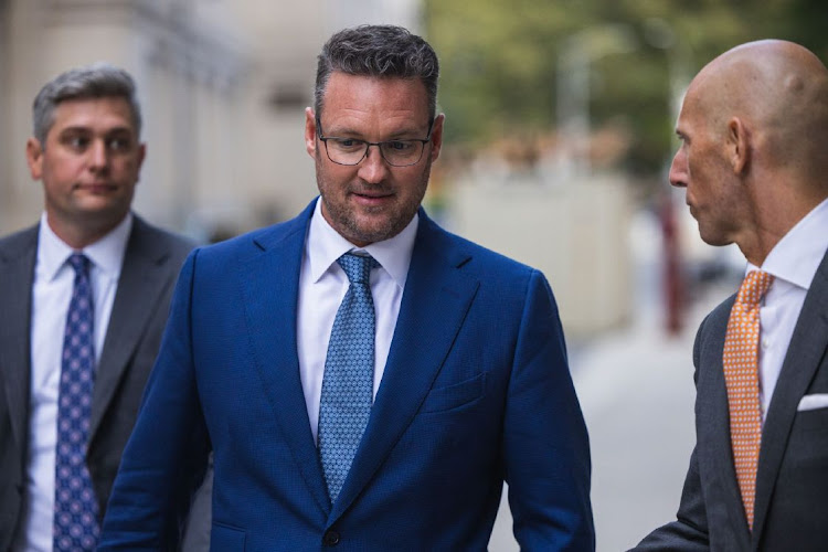 Nikola founder Trevor Milton exits court in New York, US, in this file picture from September 12 2022. Picture: BLOOMBERG/STEPHEN YANG